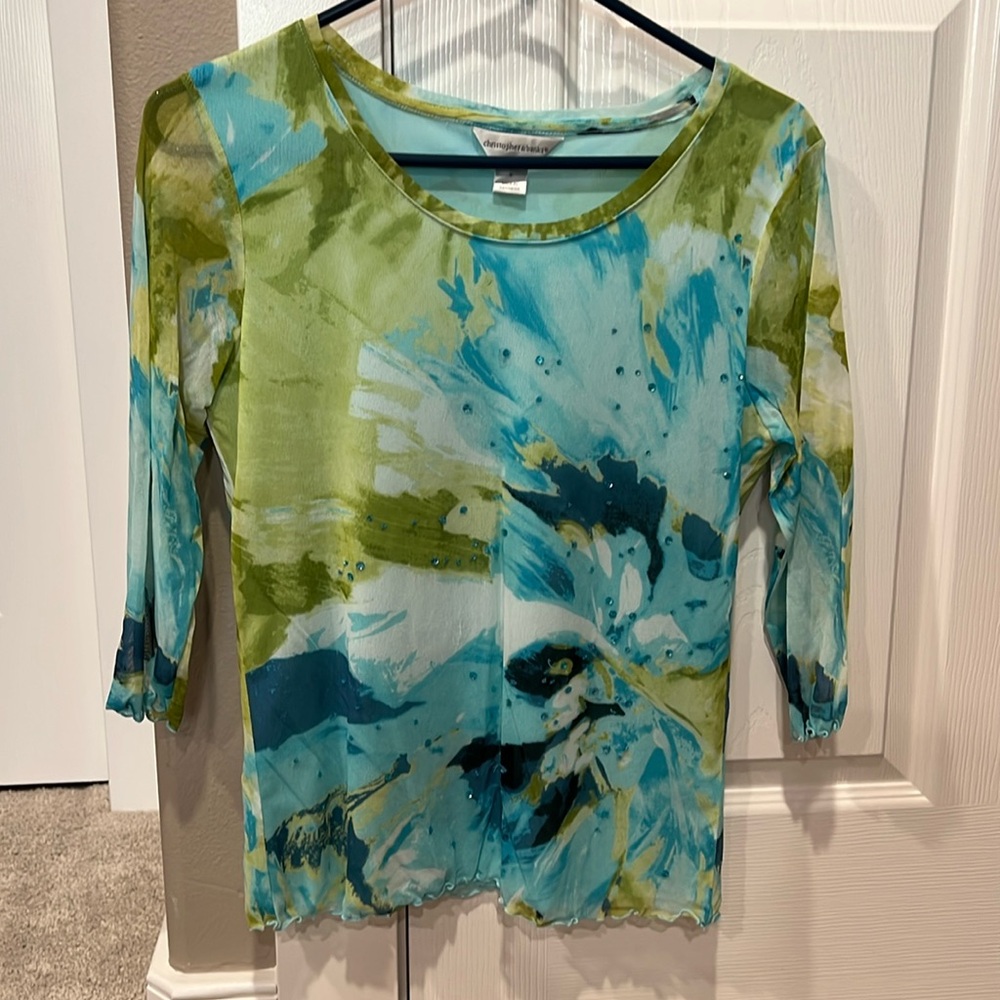 Blue and green Shirt